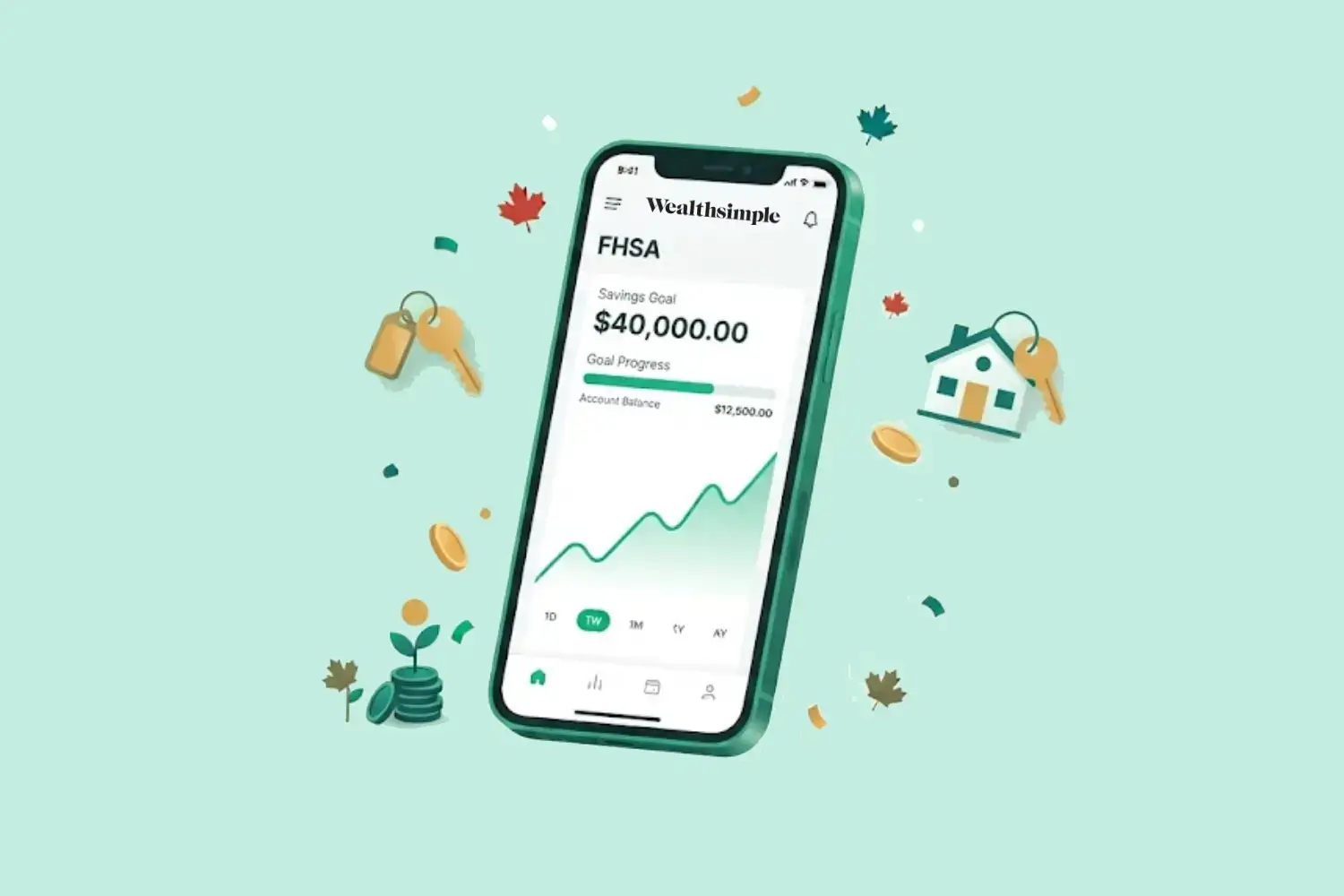Wealthsimple FHSA first home savings account screen